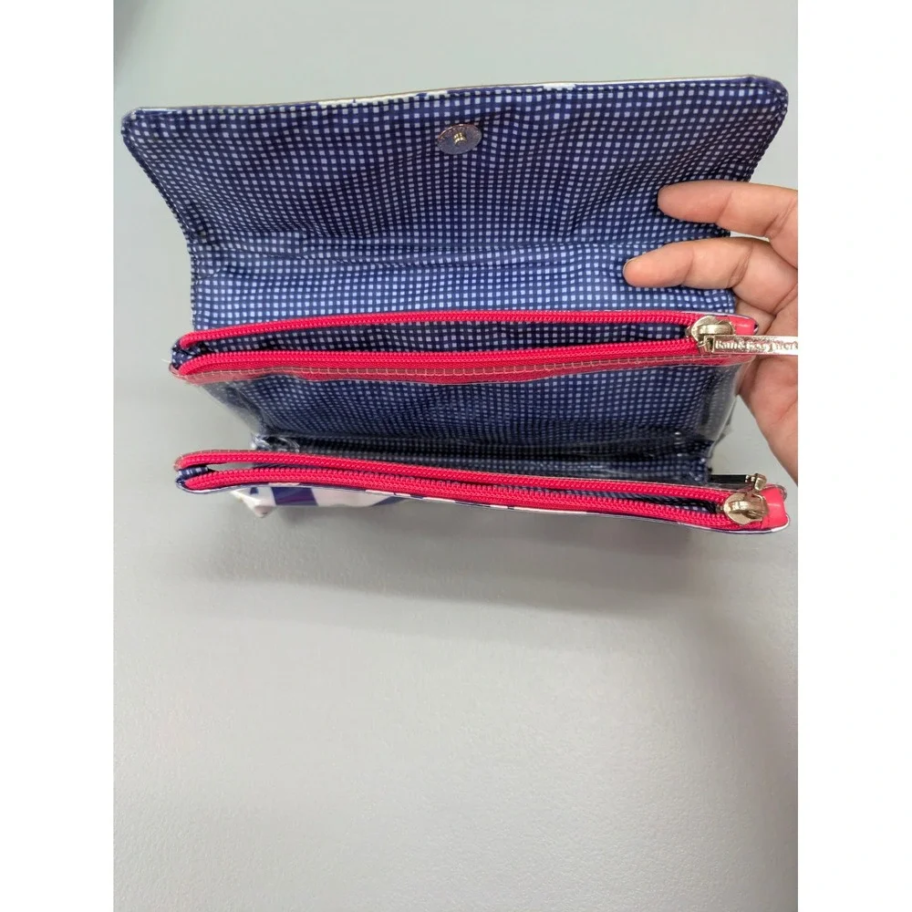 Preppy Toiletry Bag Bath & Body Works OS Heart Print Blue Pink Cosmetic Case